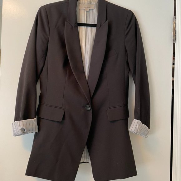 Anthropology ZOA New York Black Boyfriend Blazer - Picture 1 of 3